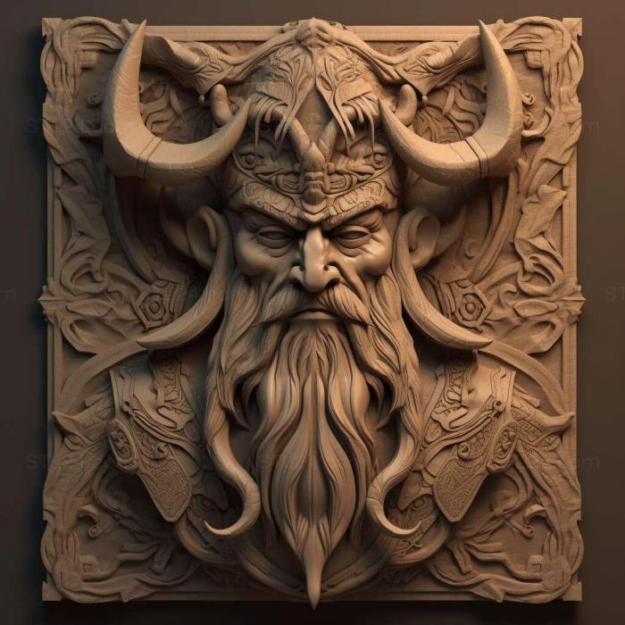 Characters (st demon king 4, HERO_4180) 3D models for cnc